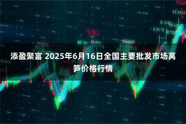添盈聚富 2025年6月16日全国主要批发市场莴笋价格行情
